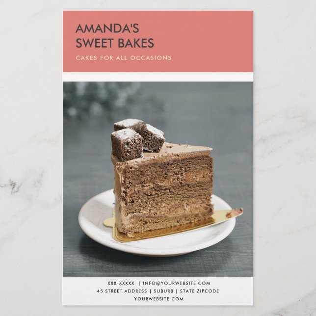 FLYER SERVICIO MODERNO DE PRECIOS FOTOGRÁFICOS EN ROSA N (Atrás)