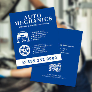 Flyer Servicio móvil de mecánico profesional de reparaci