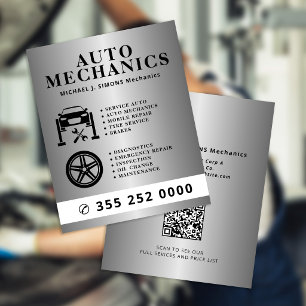 Flyer Servicio móvil de mecánico profesional de reparaci