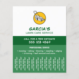 Flyer Servicio Profesional de Cortadoras de Césped Tiras