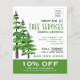 Flyer Servicios de árbol profesional de logotipos