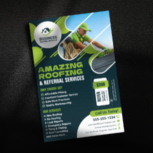 Flyer Servicios de Cubiertas Verdes Reparaciones, Instal