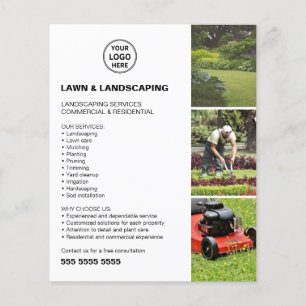 Flyer Servicios de Cuidados de Jardinería y Césped Empre