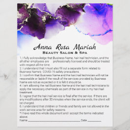 Flyer *~* Servicios de exención de responsabilidad abstr