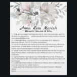 Flyer *~* Servicios de exención de responsabilidad flora<br><div class="desc">Contrato de liberación de consentimiento de dos partes de responsabilidad de viajero y lista de servicios y precios para que usted lo Personalice. * Consentimiento de Responsabilidad Abstracta de Energía y Liberar Wavier Lista de Servicios y precios en la parte posterior de este folleto. La acuarela es un BOUQUET de...</div>
