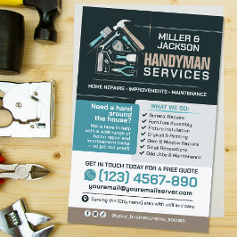 Flyer Servicios de Handyman - Reparación y mantenimiento