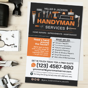 Flyer Servicios de Handyman - Reparación y mantenimiento