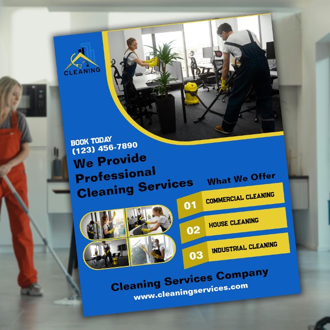 Flyer Servicios de limpieza (Subido por el creador)