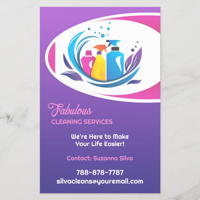 Flyer Servicios de limpieza (Frente)