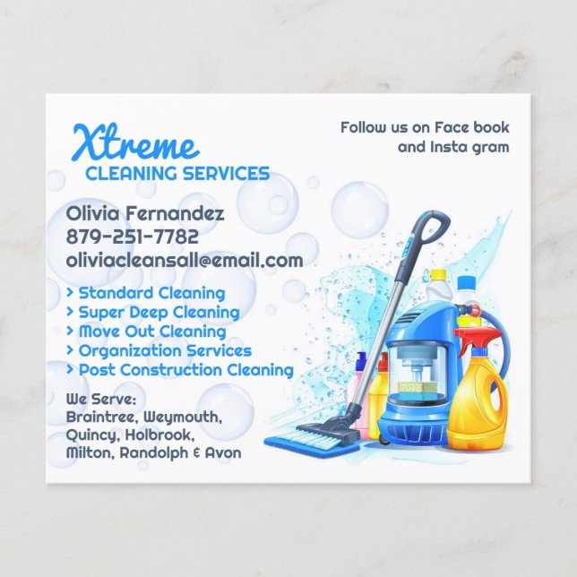 Flyer Servicios de limpieza (Frente)