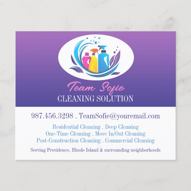 Flyer Servicios de limpieza (Frente)