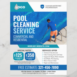Flyer Servicios De Limpieza De Piscina