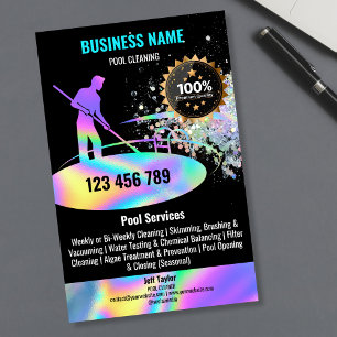 Flyer Servicios de limpieza de piscinas Mantenimiento y