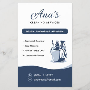 Flyer Servicios de limpieza del hogar Limpieza del hogar