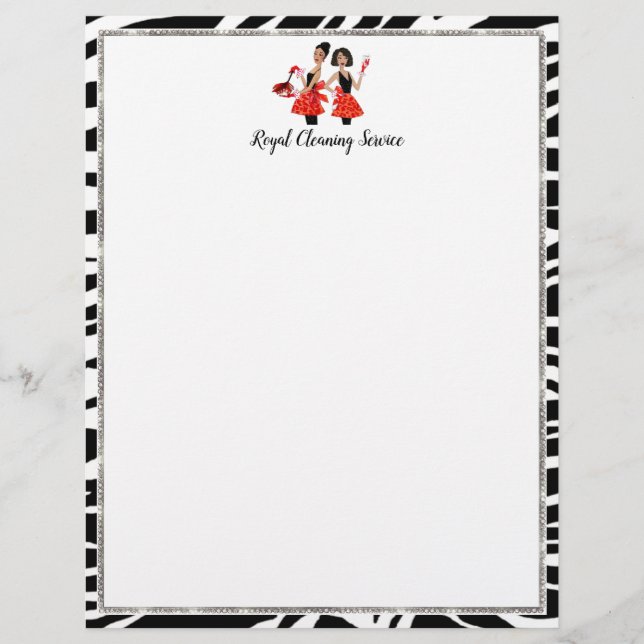 Flyer Servicios de limpieza - Divas afroamericanas (Frente)