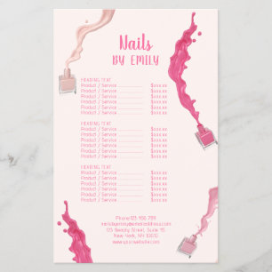 Flyer Servicios de marketing de código QR para salón de
