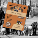 Flyer Servicios de mascota<br><div class="desc">Diseñado para el propietario del negocio del servicio Mascota. Este producto es una excelente manera de publicitar su negocio de servicios para Mascotas. Todo el texto es 100% personalizable. Por 1Bizchoice (derechos reservados).</div>