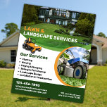 Flyer Servicios de paisajes y jardines<br><div class="desc">Presentamos nuestro Letrero de Negocios de Lawn and Landscape Service de primera calidad, la herramienta perfecta para mostrar la excelencia de sus servicios. Imprima de forma duradera con un folleto sobre césped y Landscape Service Business que habla mucho de su compromiso con la excelencia. Fotos y texto son personalizables para...</div>