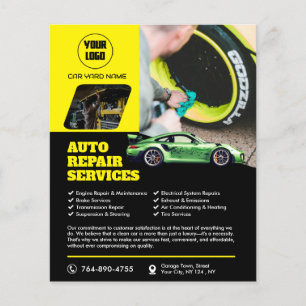 Flyer Servicios de reparación automática