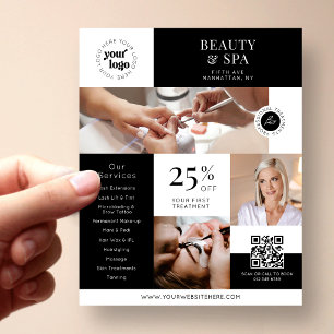 Flyer Servicios Promocionales de Negocios de Belleza Min