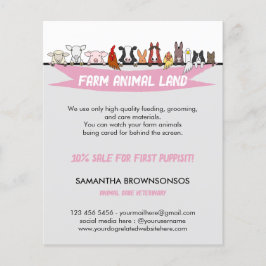 Flyer Servicios Veterinarios para Animales de Granja