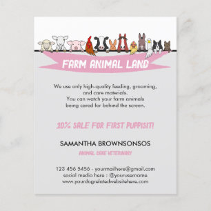 Flyer Servicios Veterinarios para Animales de Granja