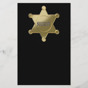 Flyer Sheriff golden star