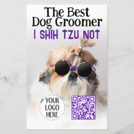 Flyer Shih Tzu, el mejor novio de perros, no el código Q