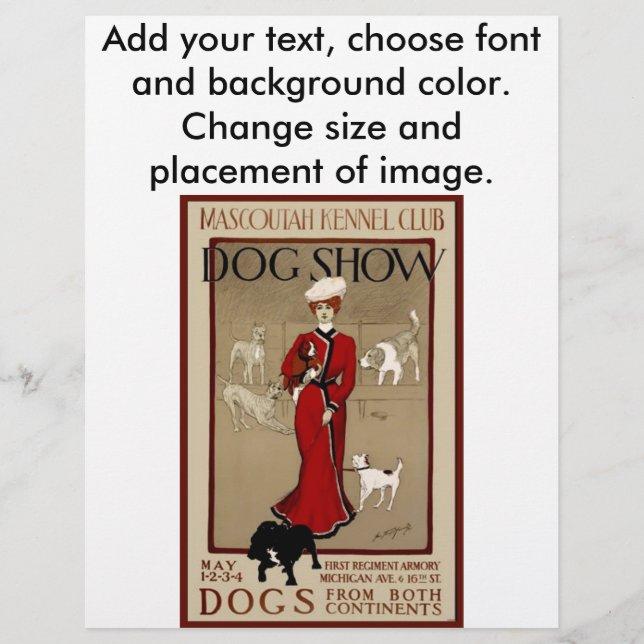 Flyer Show de perros (Frente)