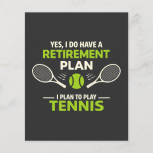 Flyer Sí, tengo un plan de jubilación tenis