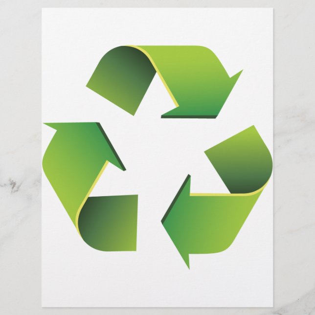 Flyer Signo de reciclaje (Frente)