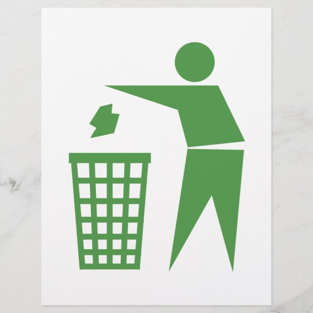 Flyer Signo de reciclaje (Frente)