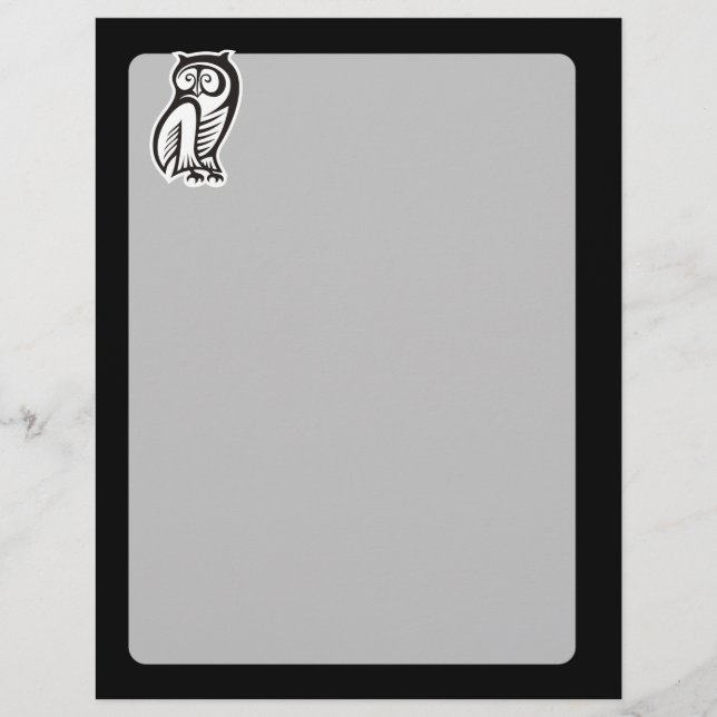 Flyer Símbolo de búho blanco (Frente)