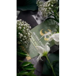 Flyer Símbolo de la posología y la OM de la casa abierta