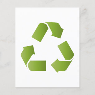 FLYER SÍMBOLO DE RECICLAJE