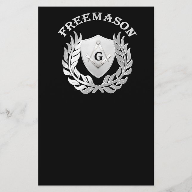 Flyer Símbolo plateado de albañilería (Frente)