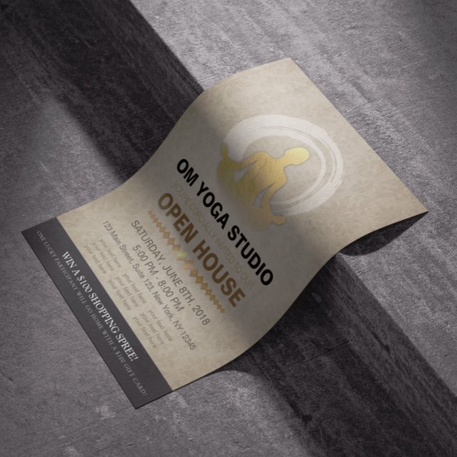 Flyer Símbolo ZEN de la casa abierta del estudio del ins (Subido por el creador)