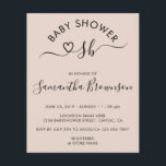 Flyer Simple Baby Blush Pink Monogram Letter Heart<br><div class="desc">Simple Baby Blush Pink Monogram Letter Heart</div>