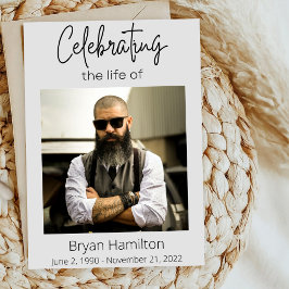 Flyer Simple celebración funeraria del presupuesto del p