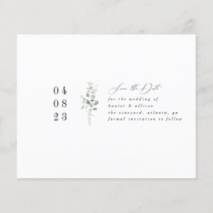 Flyer Simple Floral Guardar la fecha