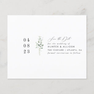 Flyer Simple Floral Guardar la fecha