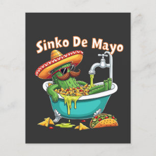Flyer Sinko de Mayo"Funny Cinco de Mayo Cactus