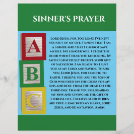 FLYER SINNERS PRAYER