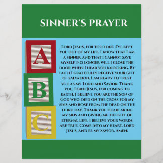 FLYER SINNERS PRAYER
