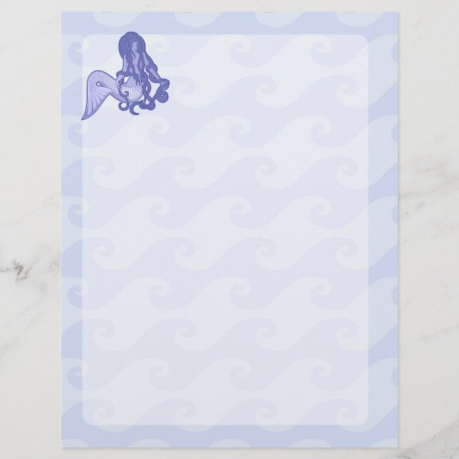 Flyer Sirena sentada azul (Frente)