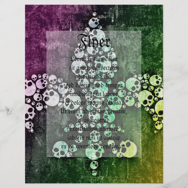 Flyer Skull Fleur De Lis (Frente)
