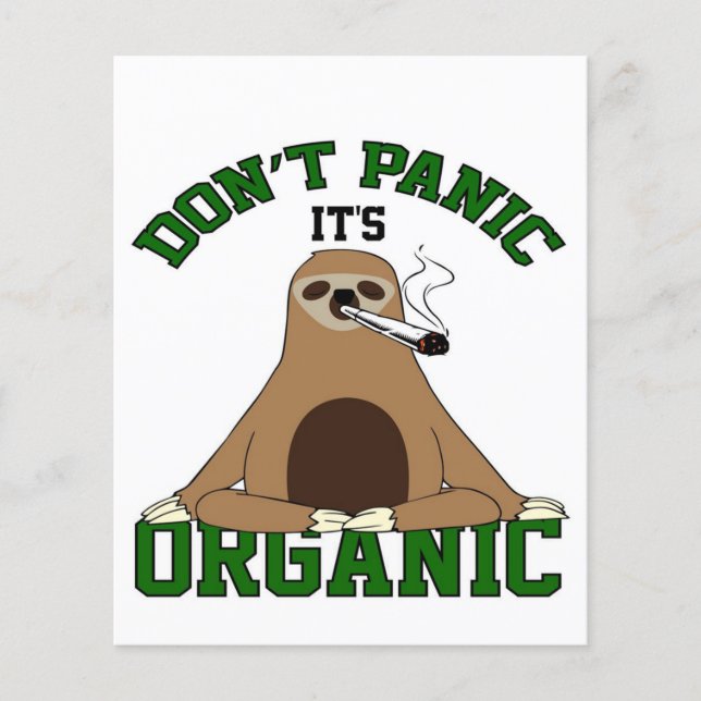 Flyer Sloth Smoed Weed Sloth (Frente)