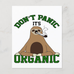 Flyer Sloth Smoed Weed Sloth