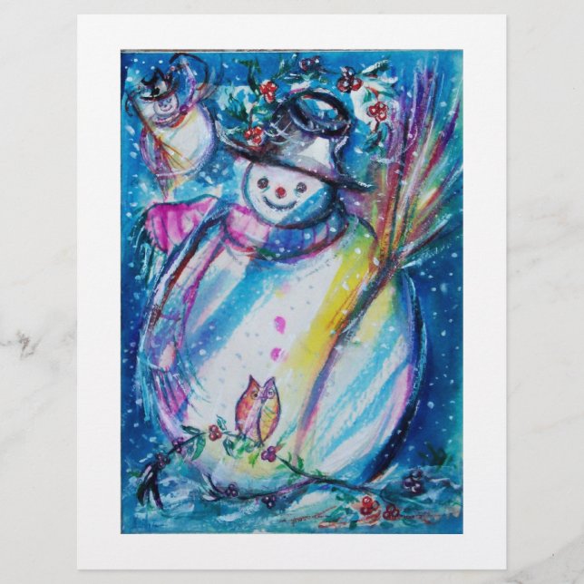 FLYER SNOWMAN CON OWL (Frente)