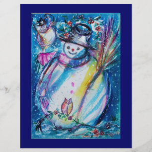 FLYER SNOWMAN CON OWL